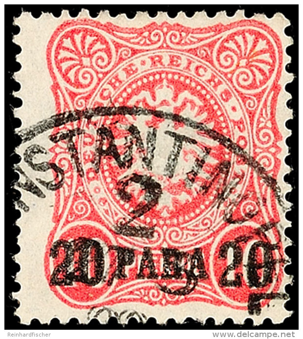 20 Para Auf 10 Pf. Tadellos Gestempelt, Gepr. Hollmann BPP, Mi. 100.-, Katalog: 2b O20 Para On 10 Pf. Neat... - Turquie (bureaux)