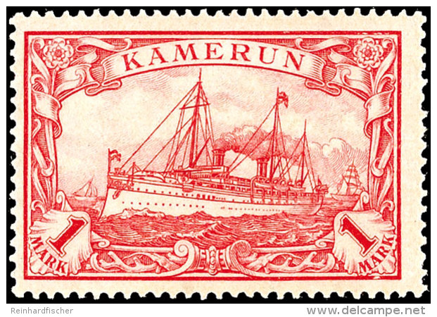 1 Mark Kaiseryacht In Type IIA Tadellos Ungebraucht, Gepr. Steuer BPP, Mi. 150.-, Katalog: 24IIA *1 Mark... - Cameroun