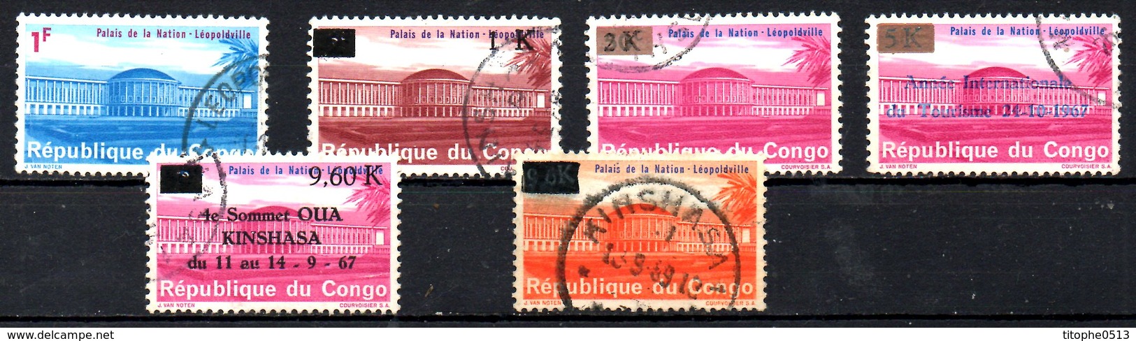 CONGO. Collection Oblitérée. Palais De La Nation. - Collections
