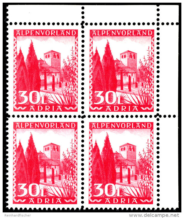 5 Cent Bis 30 Lire Freimarkenausgabe &auml;hnlich Der Landschaftsserie Laibach Mi.-Nr. 45/60, Tadellos Postfrischer... - Autres & Non Classés