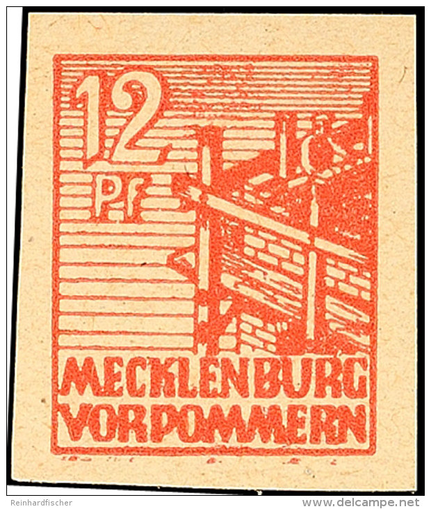 12 Pfg Braunrot Ungez&auml;hnt, Tadellos Postfrisch, Gepr. Kramp BPP, Mi. 400,-, Katalog: 36ydU **12 Pfg Brown... - Autres & Non Classés