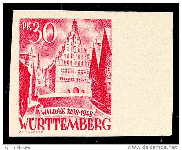 30 Pfg Freimarkenausgabe, Ungez&auml;hnt, Tadellos Postfrisch, Mi. 75.-, Katalog: 23U **30 Pfg Postage Stamps... - Autres & Non Classés