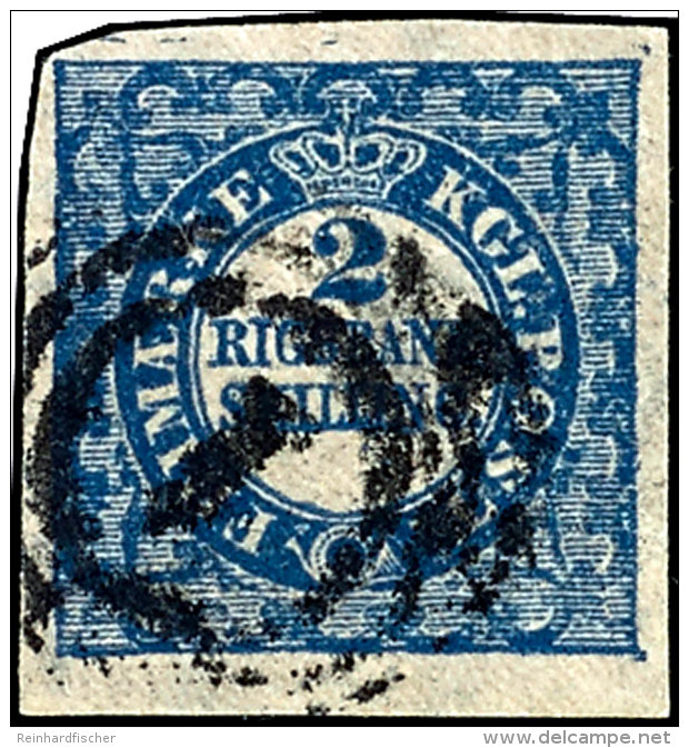 1851, "2 Rigsbank-Skilling", Tadellos, Gepr. M&ouml;ller BPP Mit Tiefstsignatur, Mi. 1.000.-, Katalog: 2II... - Autres & Non Classés