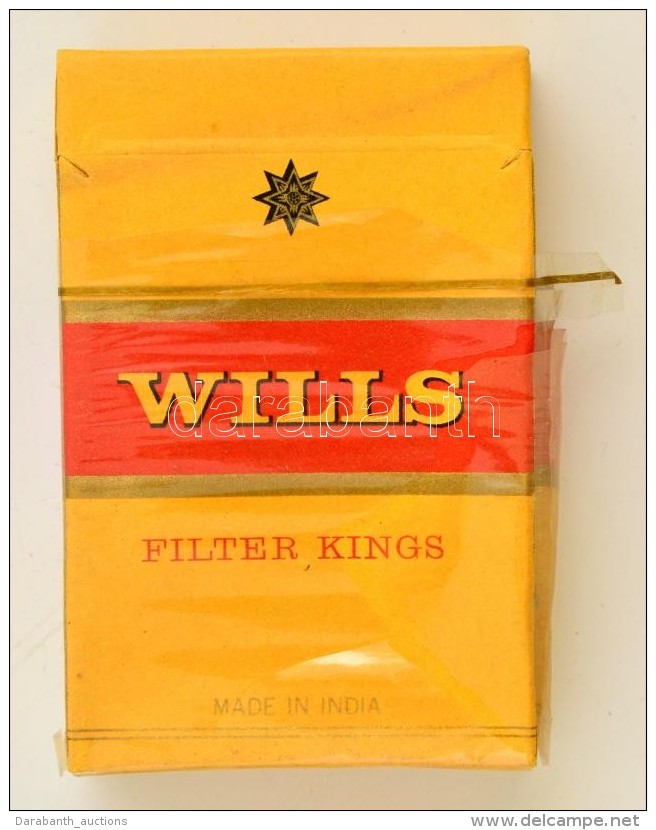 Willis Filter Kings Indiai Cigaretta Bontatlan Csomagol&aacute;sban, S&eacute;r&uuml;lt F&oacute;li&aacute;val - Other & Unclassified