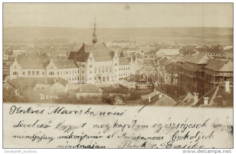 * T2 1899 D&eacute;va, L&aacute;tk&eacute;p &eacute;p&iacute;tkez&eacute;ssel / Panorama View With Construction... - Unclassified