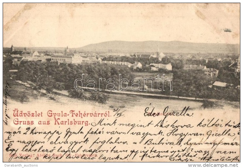 T2 1899 Gyulafeh&eacute;rv&aacute;r, Karlsburg, Alba Iulia; Atelier Bach - Unclassified