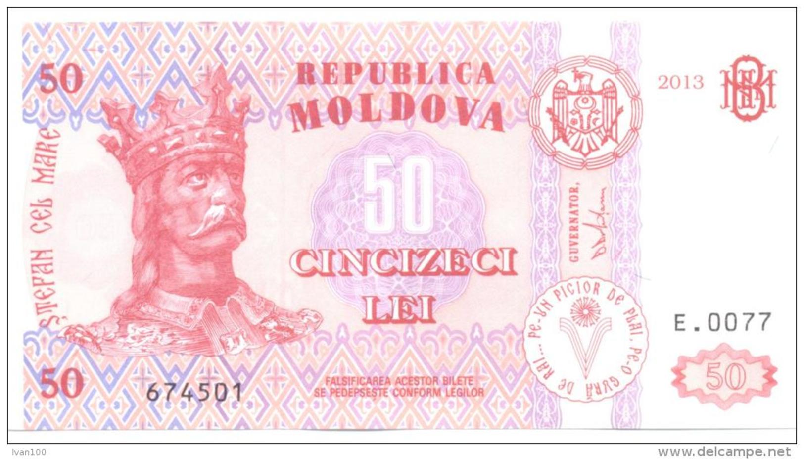 2013, Moldova, 50Leu/2013, UNC - Moldavie