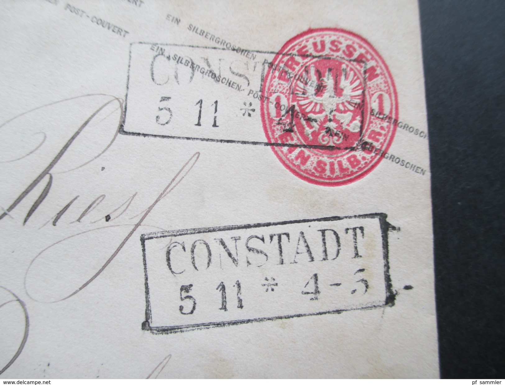 AD Preussen 1861 GA U 26 A ?? Stempel R2 Constadt Nach Breslau! Mit Ankunftsstempel. Ausg. No 1 - Enteros Postales