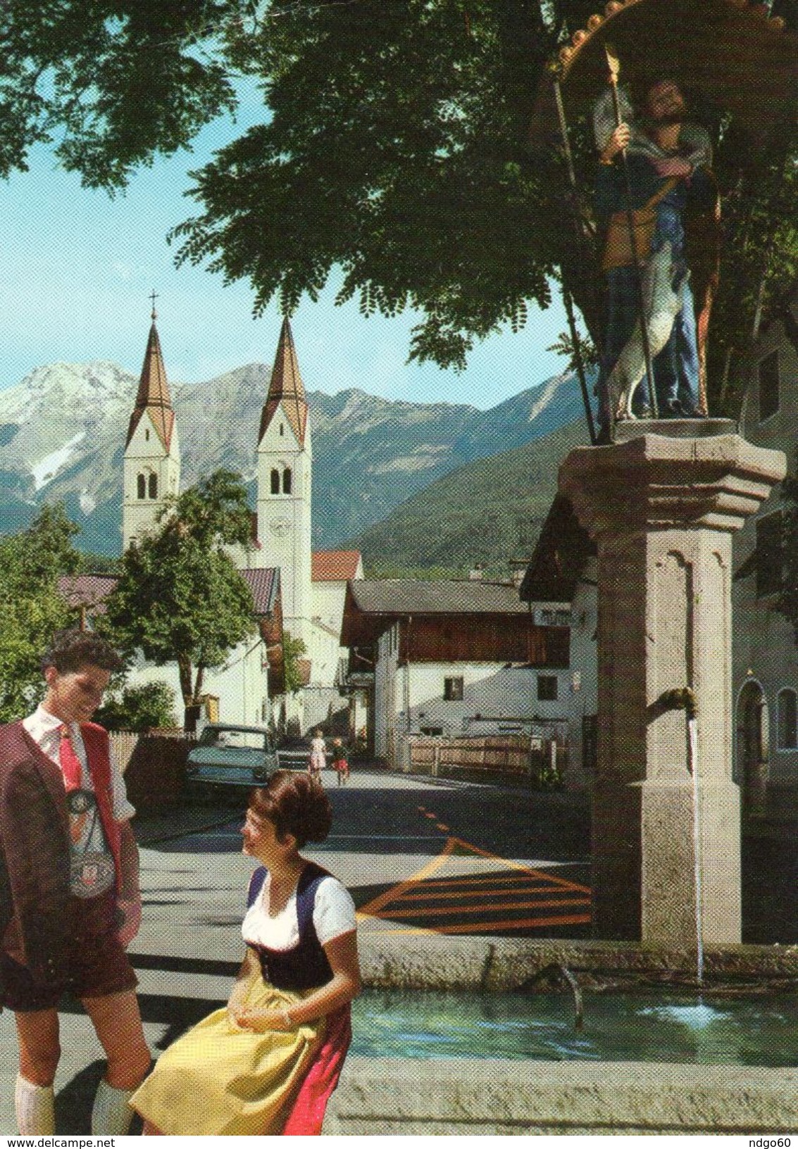 Telfs - Rosengasse Gegen Mieminger Berge - Telfs