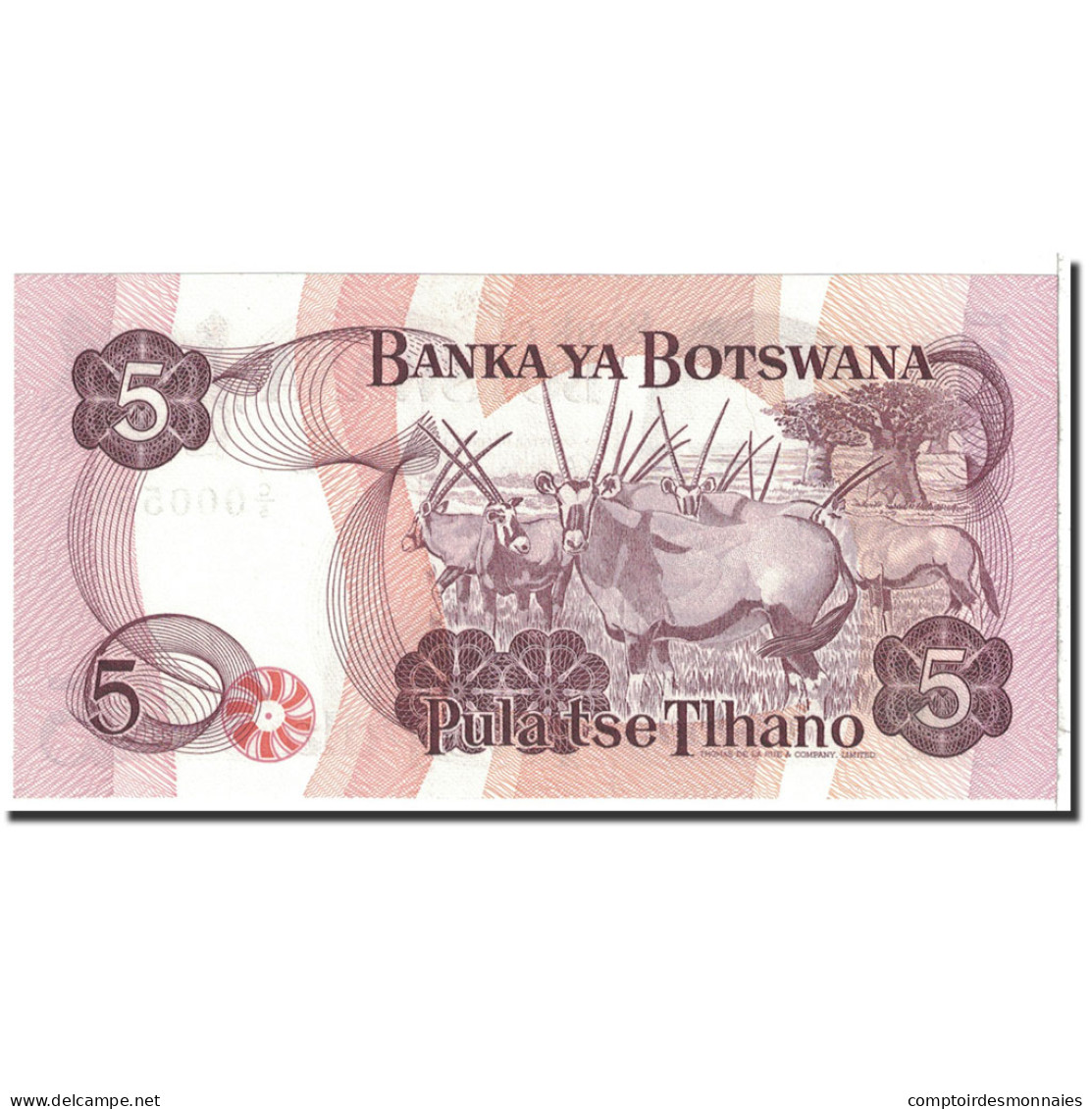 Billet, Botswana, 5 Pula, 1982, Undated, KM:8a, NEUF