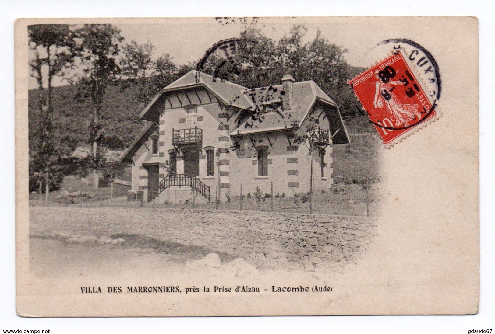 LACOMBE (11) - VILLA DES MARRONIERS, PRES DE LA PRISE D'ALZAU - Salleles D'Aude