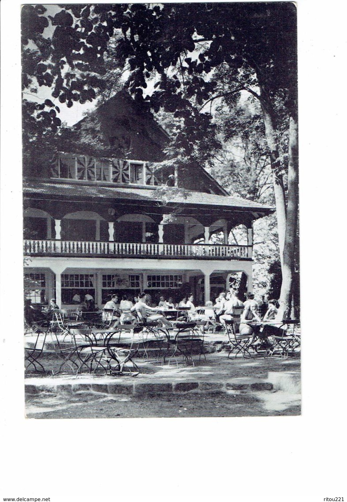 Cpm - Suisse - Marin, La Tène Plage - Restaurant W. Berner - 1961 - Terrasse Animation - Marin