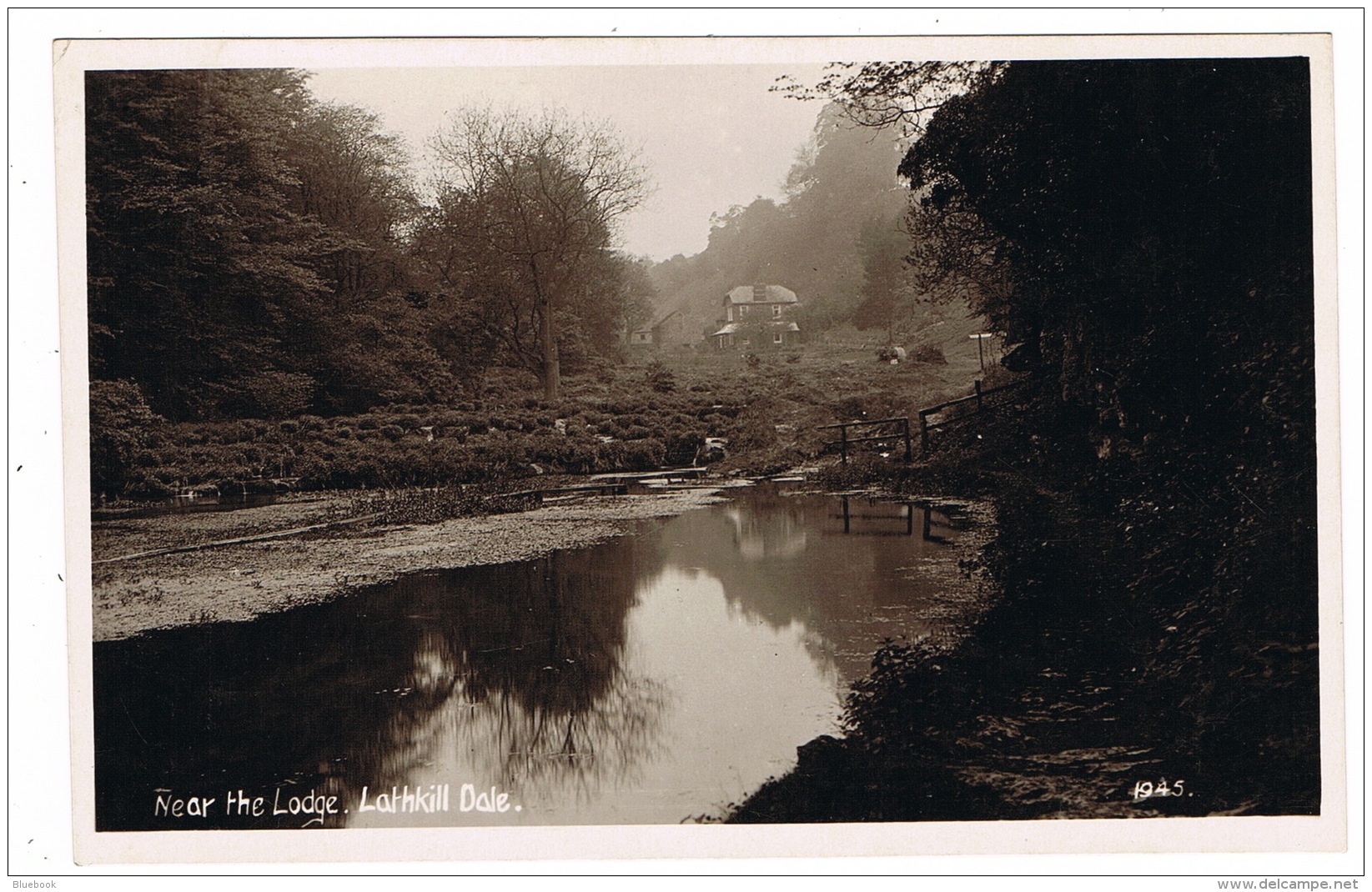 RB 1159 - Real Photo Postcard - Near The Lodge - Lathkill Dale Derbyshire - Peak District - Derbyshire