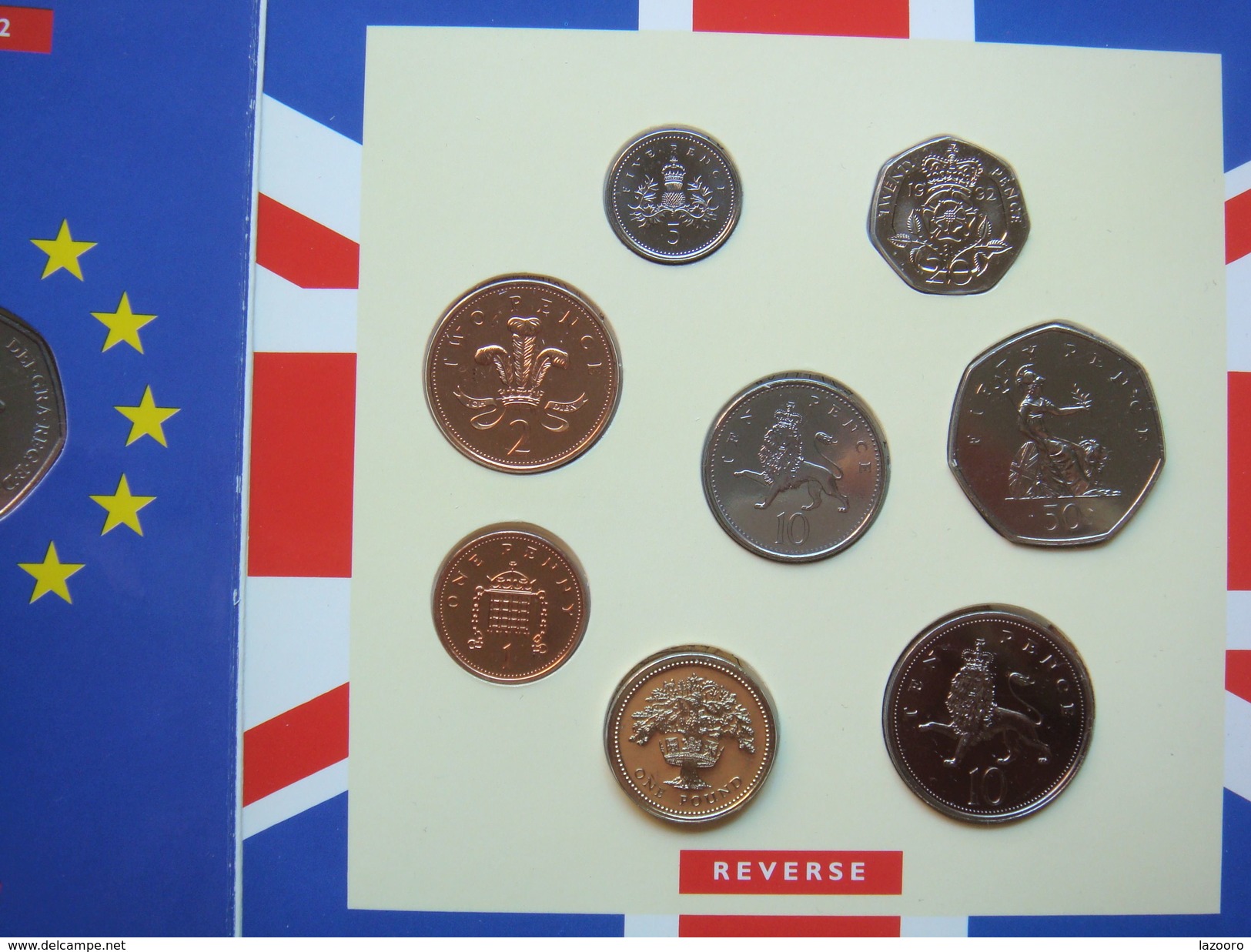 LaZooRo: 1992 Royal Mint UK BUNC Coin Collection, 9 Coins Set 1p - 1 £ including RARE EEC 50p 1992 1993