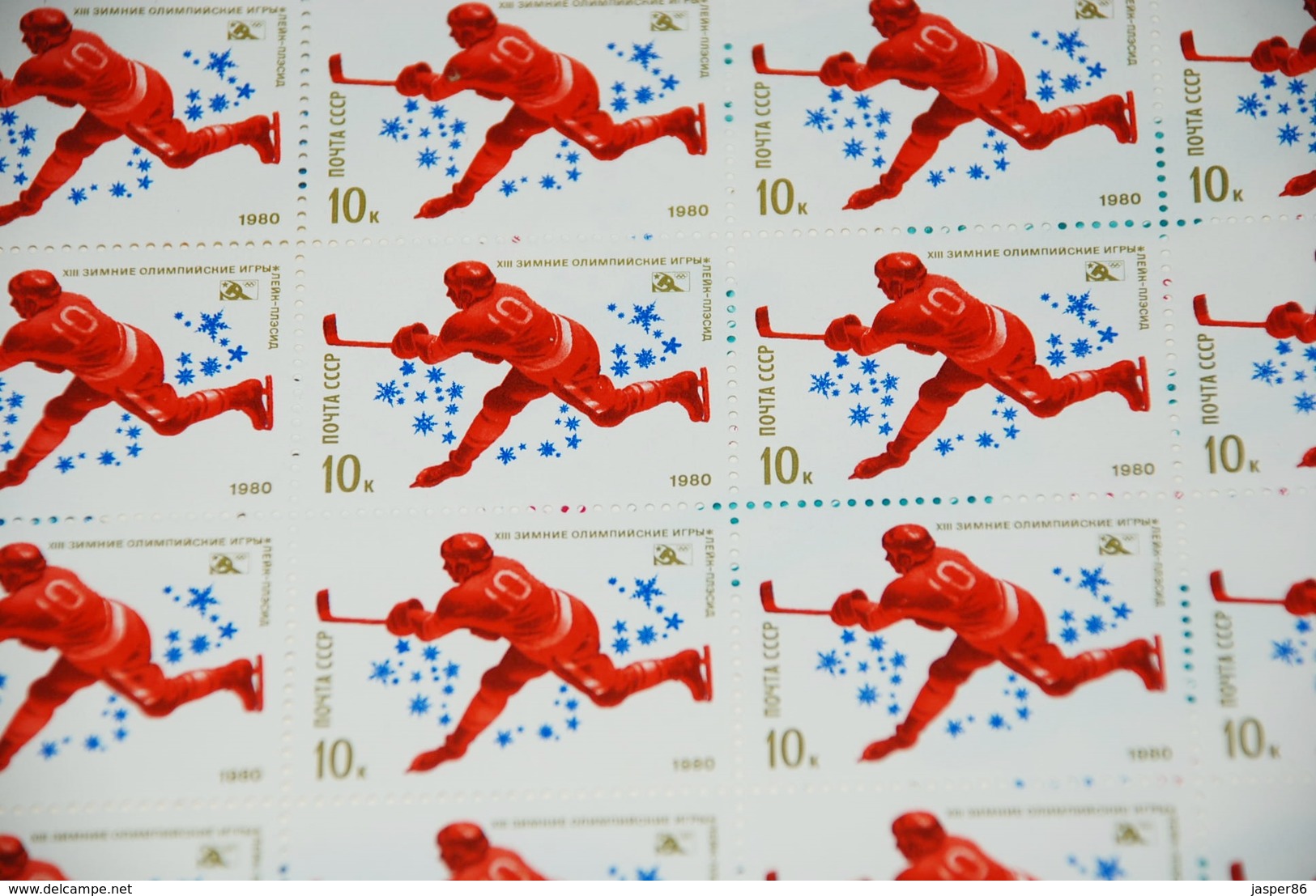 Russia Lake Placid Olympic Games MNH Sc 4807-4811 Mi 4915-4919 Complete Sheets - Full Sheets