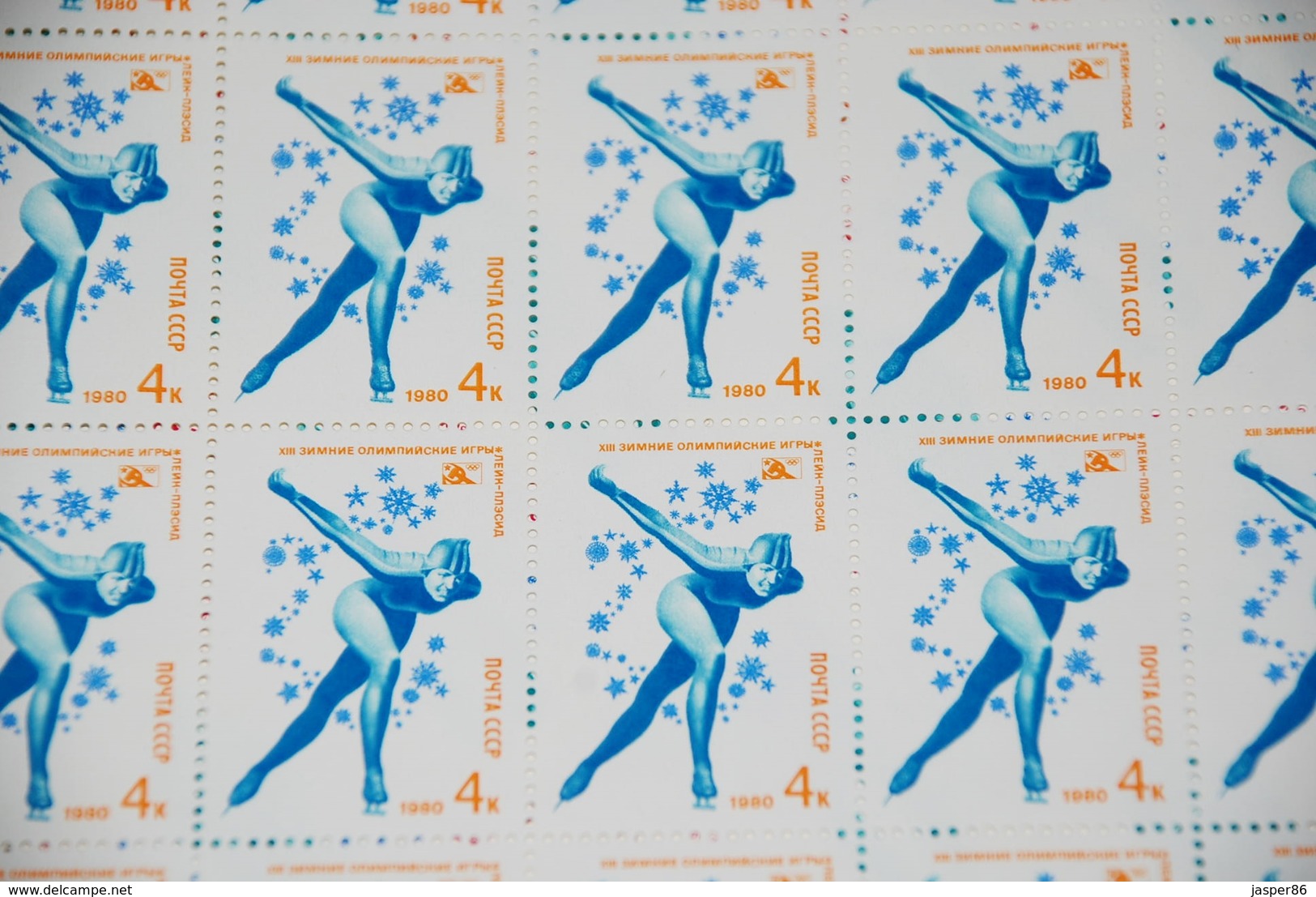 Russia Lake Placid Olympic Games MNH Sc 4807-4811 Mi 4915-4919 Complete Sheets - Hojas Completas