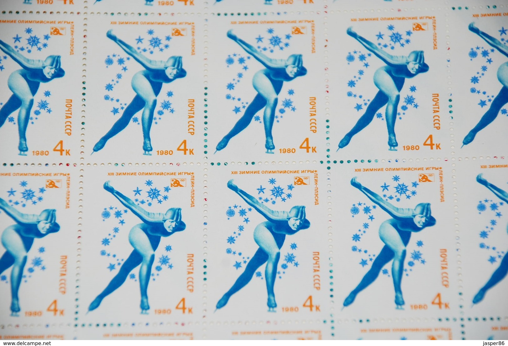 Russia Lake Placid Olympic Games MNH Sc 4807-4811 Mi 4915-4919 Complete Sheets - Full Sheets