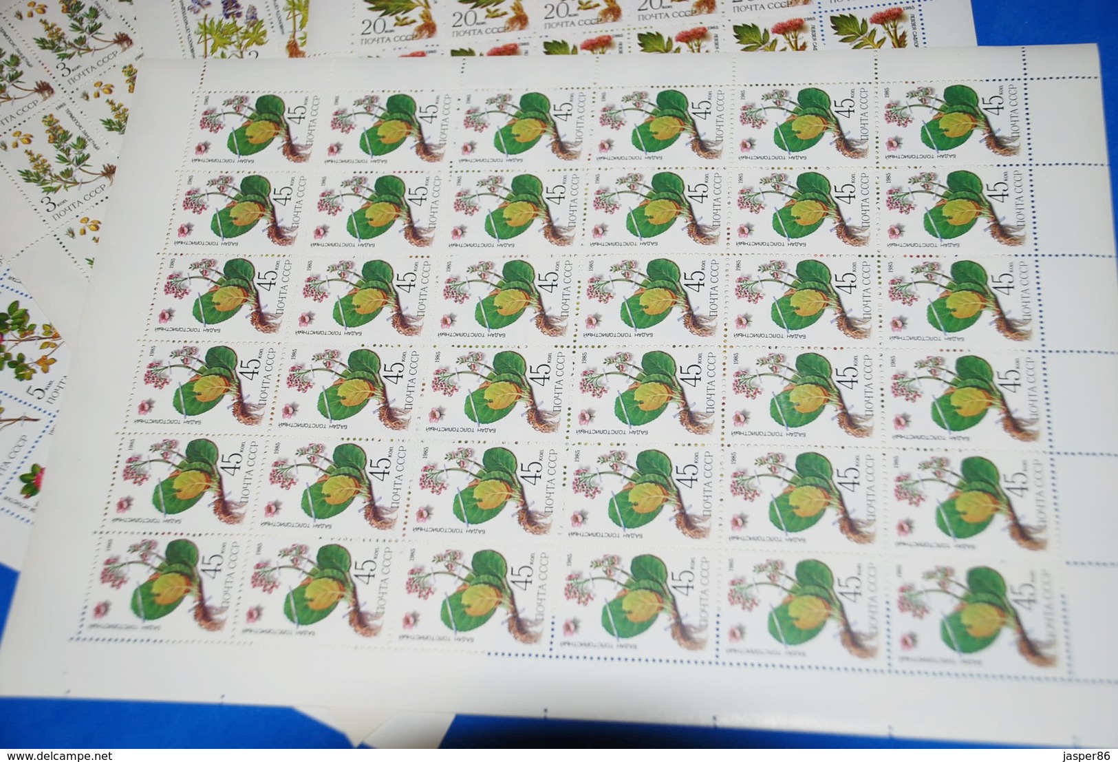 Russia VF MNH Sc 5379-83 Mi 5528-32 Siberia Medical Plants Full Sheets CV$100 - Hojas Completas