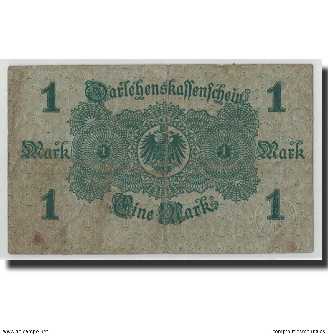 Billet, Allemagne, 1 Mark, 1914, 1914-08-12, KM:51, B - Reichsschuldenverwaltung