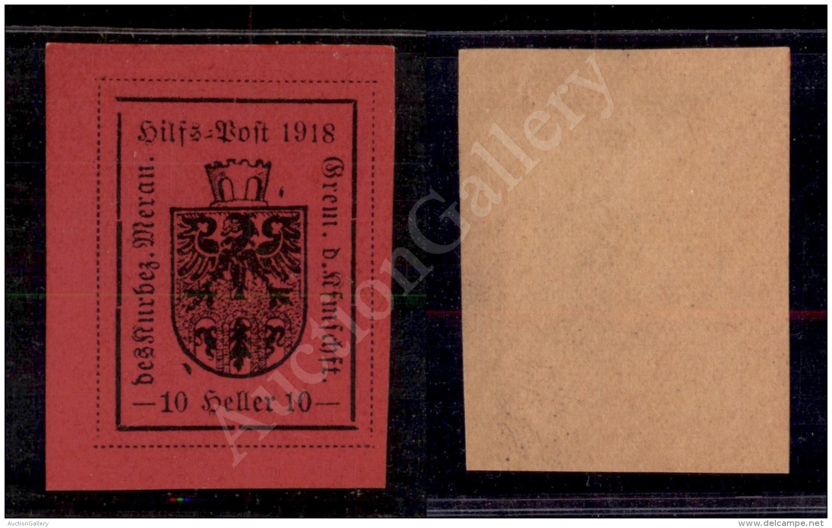 1918 - 10 Heller Carminio Lilla (5) - Gomma Integra - Cert. Avi (1.500) - Other & Unclassified