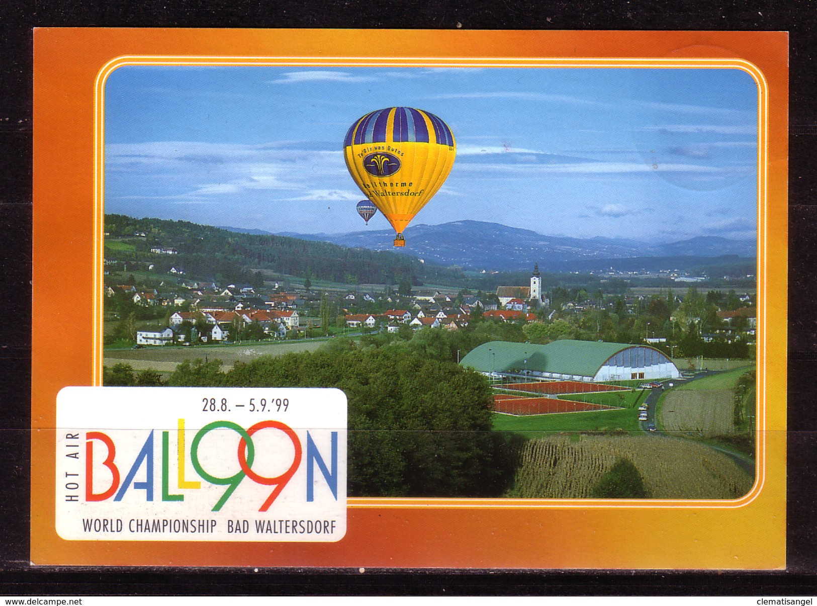 30p * VEREINTE NATIONEN WIEN * EINSCHREIBEN PER BALLONPOST VON BUCH NACH SALZBURG * 1999 **!! - Storia Postale