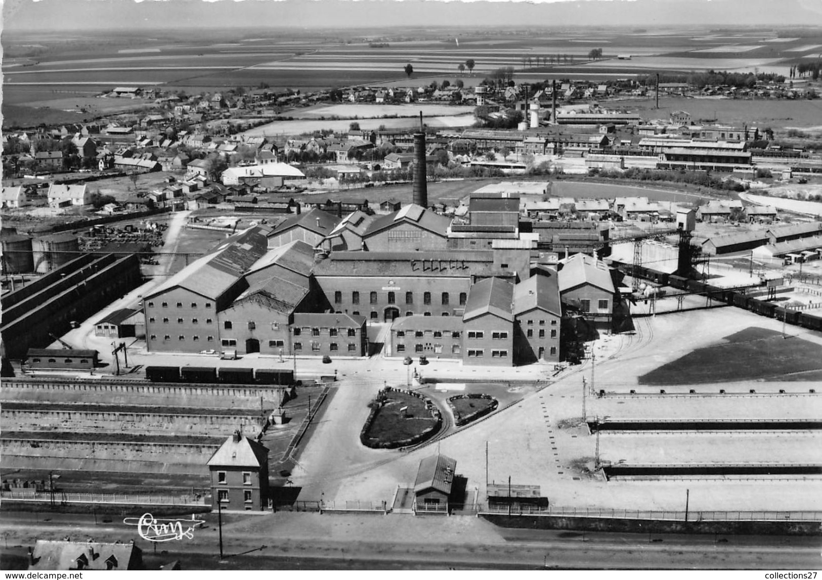 80-ROYE- SUCRERIE LEBAUDY- VUE AERIENNE - Roye