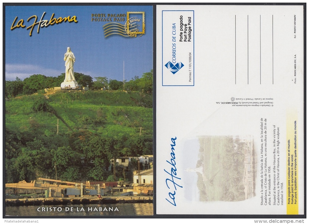 2004-EP-72 CUBA 2004. POSTAL STATIONERY. HABANA. CRISTO DE LA HABANA. CHRIST. VISTAS TURISTICAS. VENDIDAS EN CUC. UNUSED - Briefe U. Dokumente