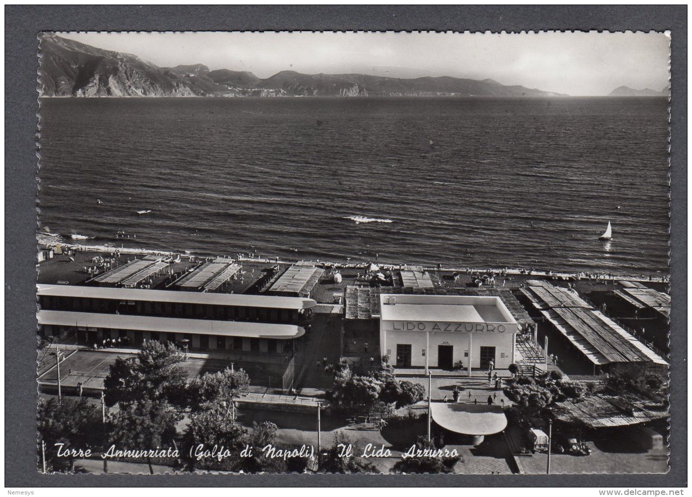 1956 TORRE ANNUNZIATA Il Lido Azzurro FG V SEE 2 SCANS - Torre Annunziata