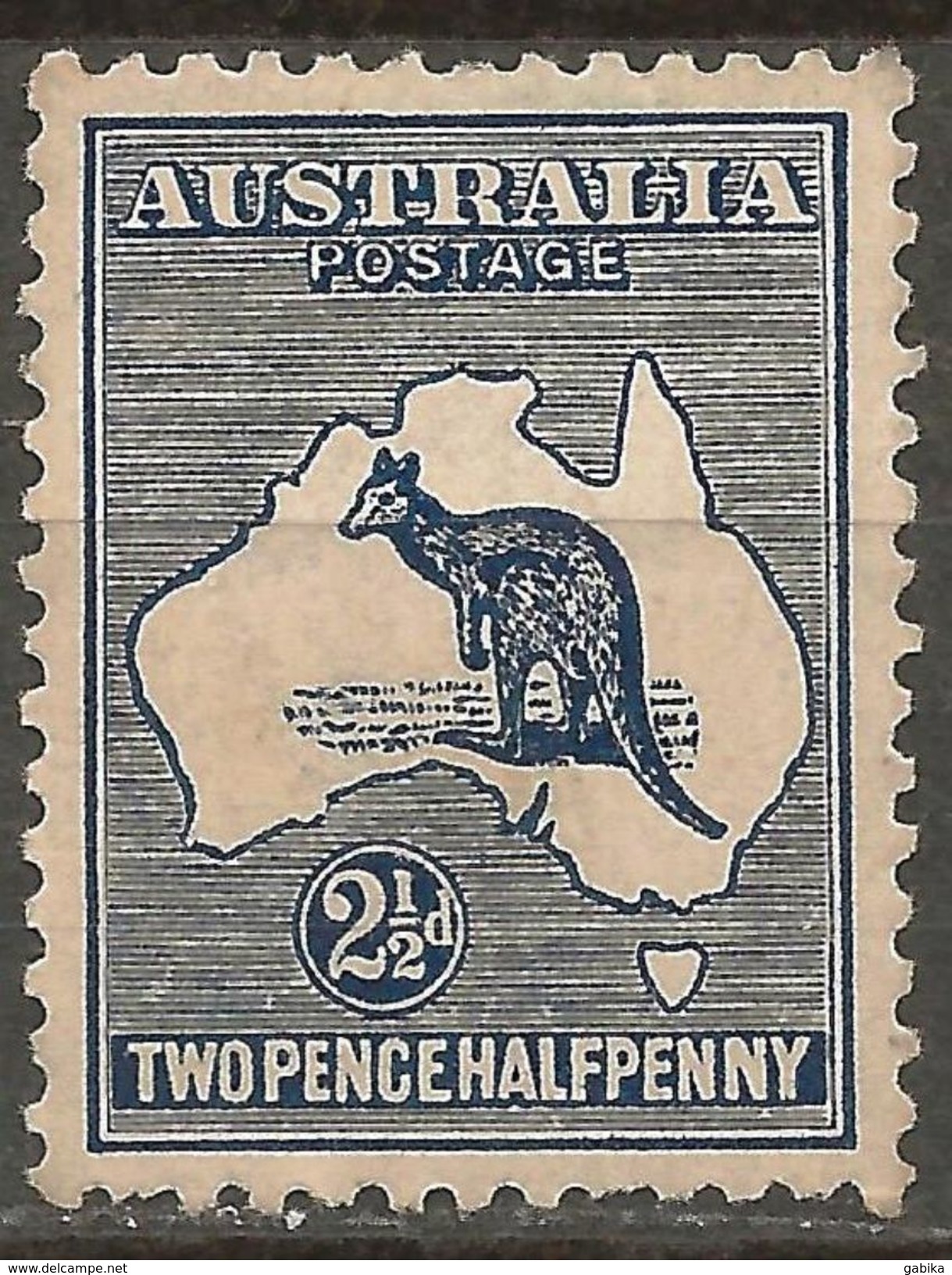 Australia 1915-24 Scott 46 Wmk 10 MNH Kangaroo (beautiful Centering) - Neufs