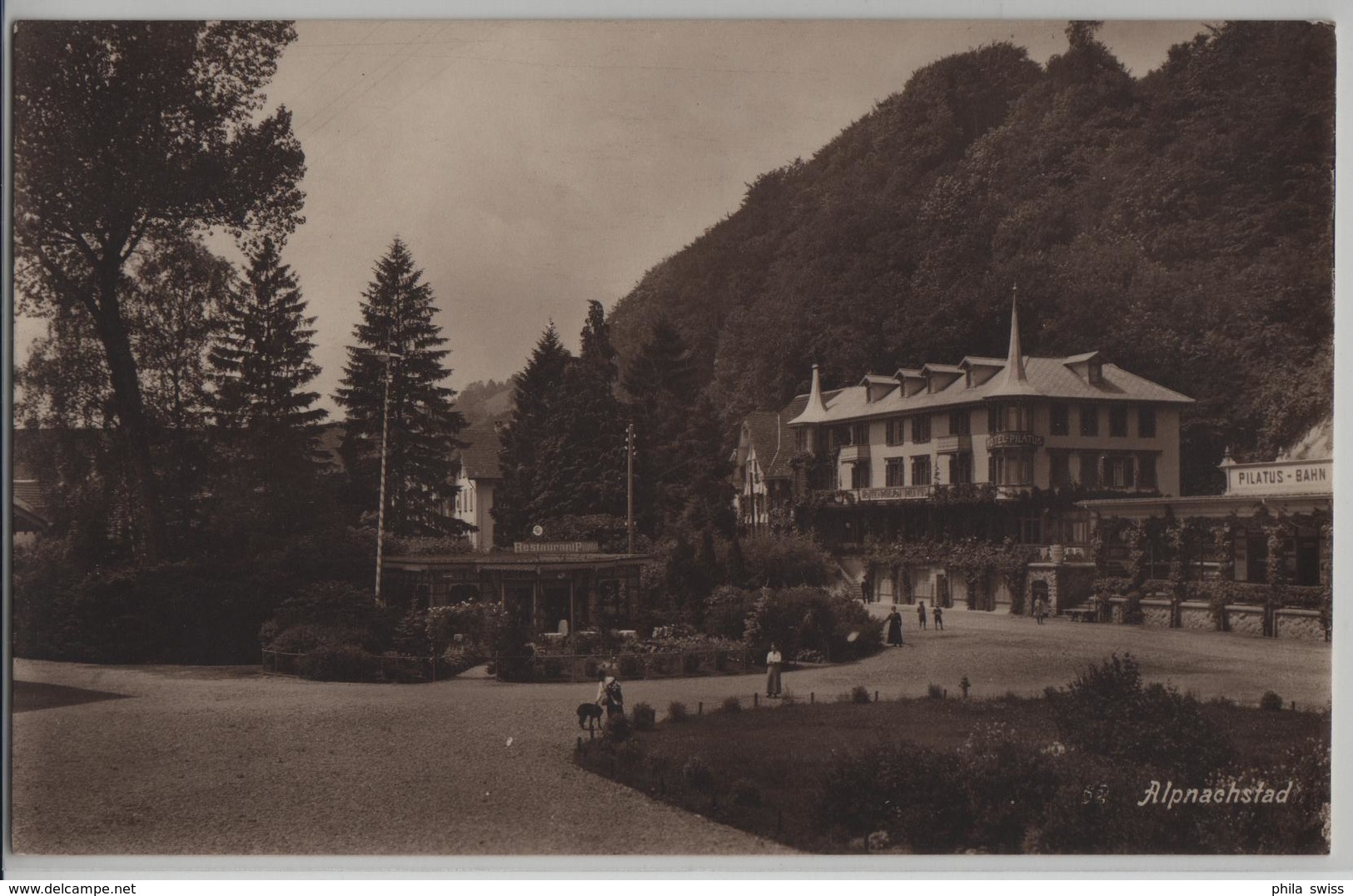 Alpnachstad - Hotel Pilatus - Animee - Photo: E. Goetz No. 1787 - Altri & Non Classificati