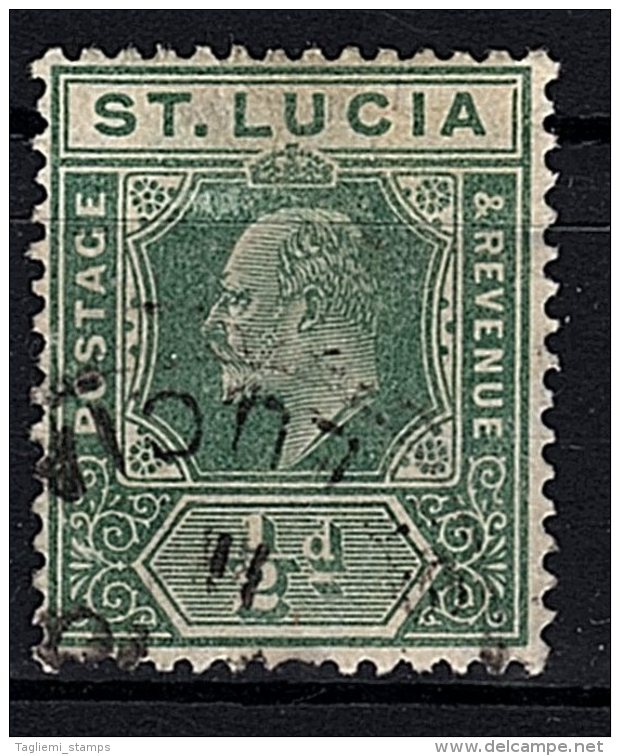 St Lucia, 1904, SG 65, Used (Wmk Mult Crown CA) - St.Lucia (...-1978)