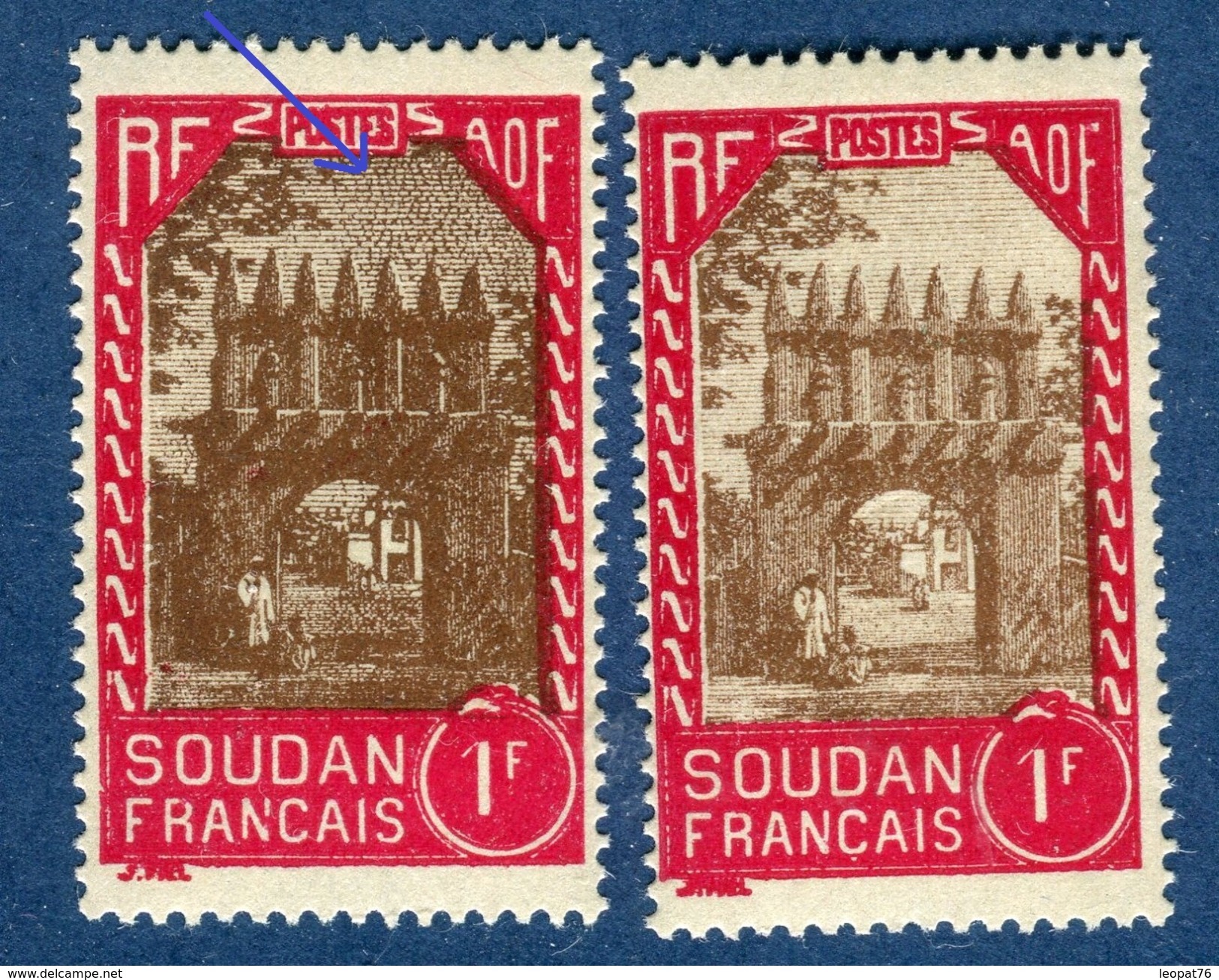 France / Soudan - Variété N°Yvert 116 - Nuage De " Sauterelles " + Normal ( Sans ) - Réf. D 150 - Nuovi
