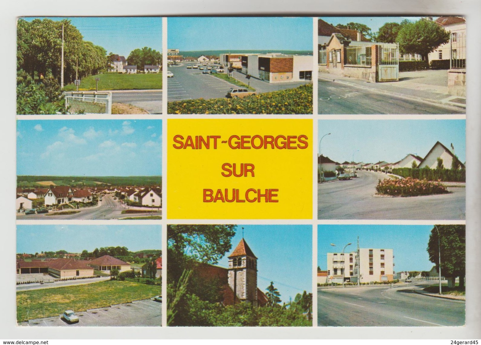 CPSM SAINT GEORGES SUR BAULCHE (Yonne) - 8 Vues - Saint Georges Sur Baulche