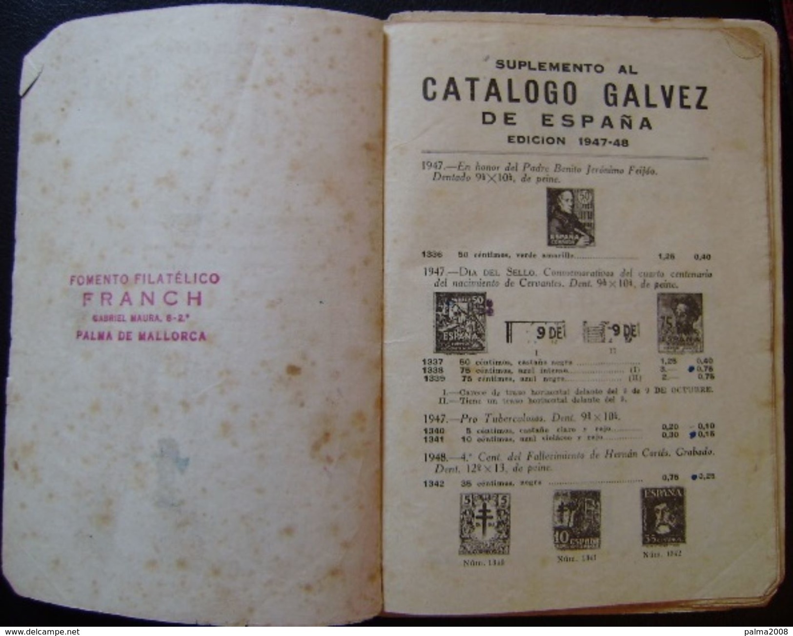 CATALOGO DE GALVEZ ESPAÑA AÑO 1948 - VER FOTOS ADICIONALES - Spain