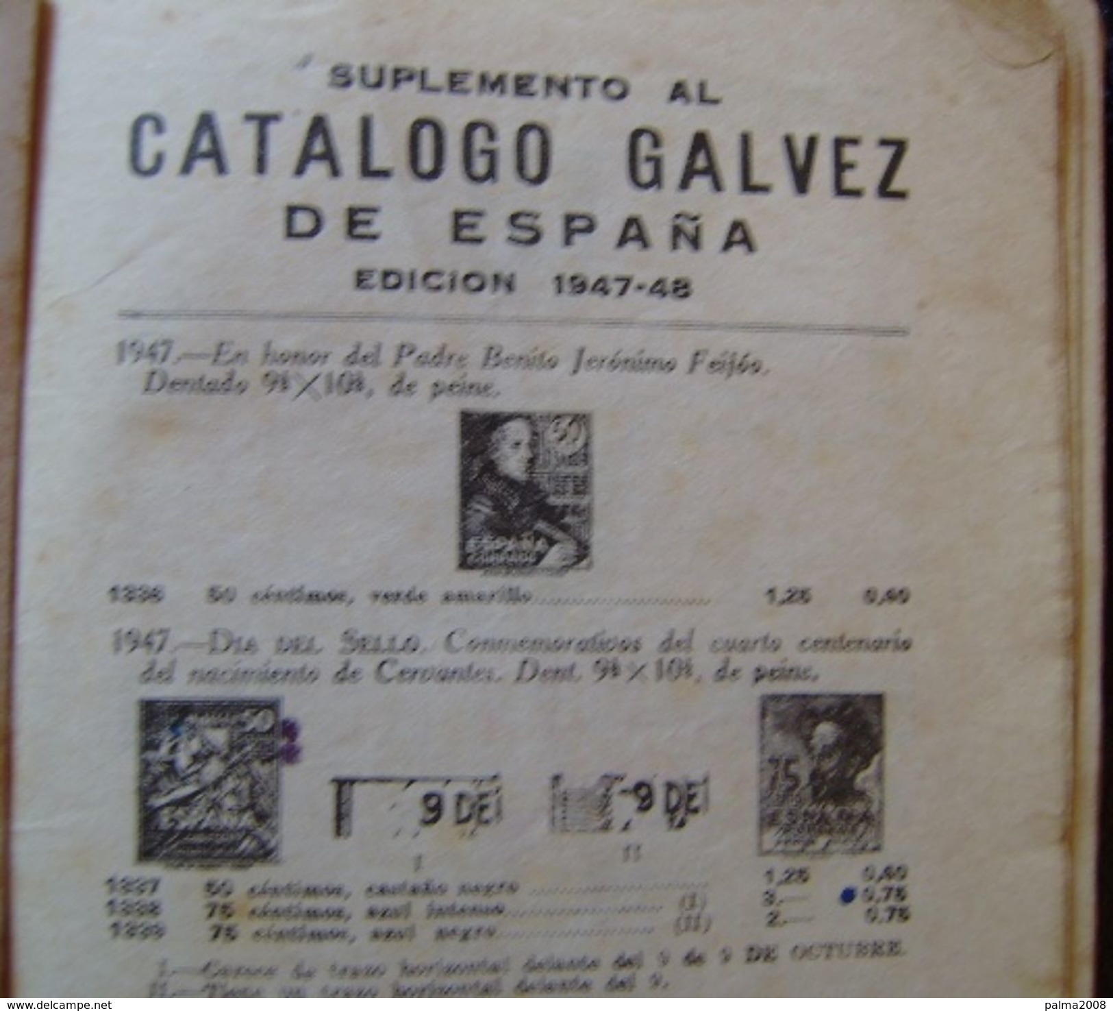 CATALOGO DE GALVEZ ESPAÑA AÑO 1948 - VER FOTOS ADICIONALES - Spanje