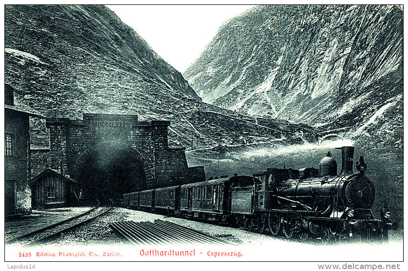 AG 53 / C P A   - SUISSE -  GOTTHARDTUNNEL  EXPREZUG - Zug