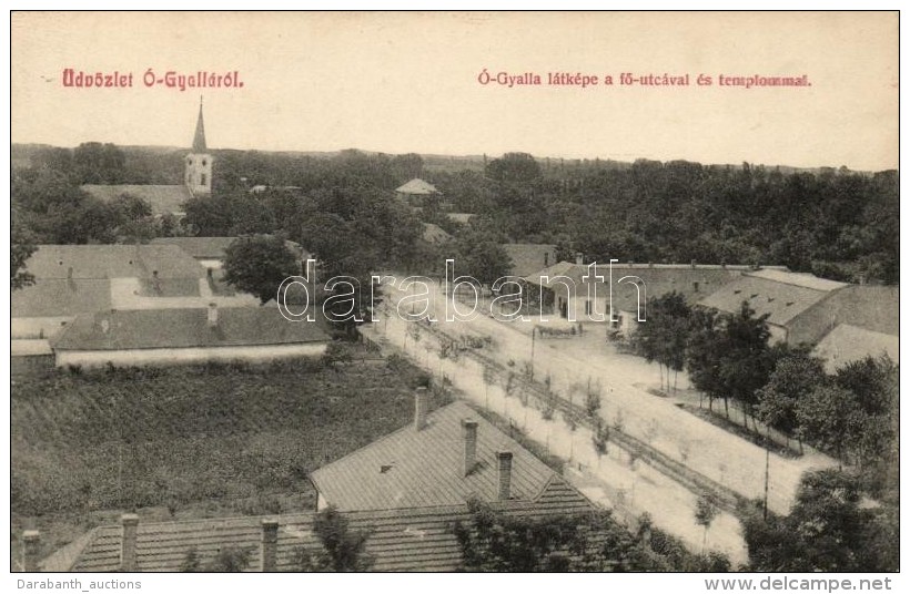 T2 &Oacute;gyalla, Hurbanovo, FÅ‘utca, Templom / View Of Main Street And Church - Unclassified