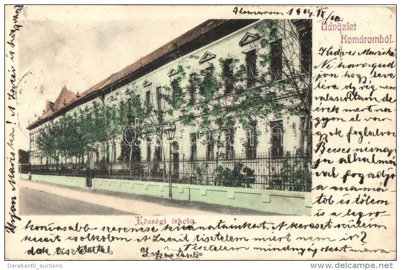 T2/T3 Kom&aacute;rom, Kom&aacute;rno; K&ouml;zs&eacute;gi Iskola. E. D. K. 36. / School (EK) - Unclassified