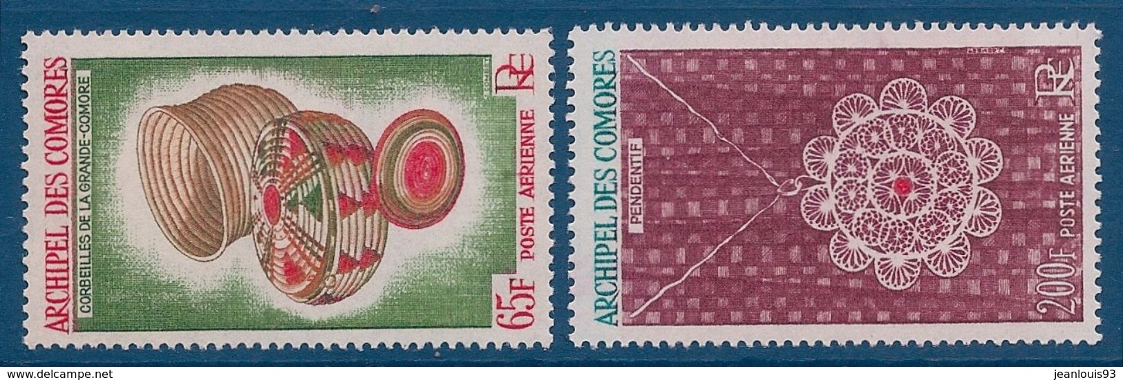 COMORES - PA 8/9 COMPLETE ARTISANAT NEUF* MLH COTE 14 EUR - Airmail