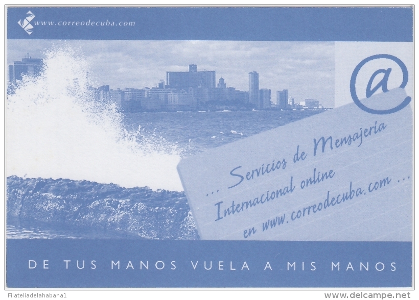 2002-EP-32 CUBA 2002 POSTAL STATIONERY. Ed.71a. INTERNET SPECIAL CARD. VISTA DEL MALECON DE LA HABANA UNUSED - Briefe U. Dokumente