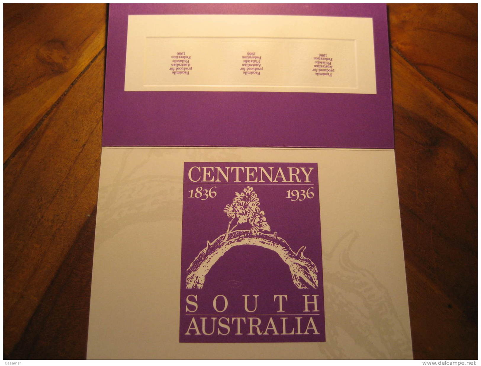 Centenary South Australia 3 Stamps Proof Epreuve Druck Prueba 1986 Australia - Probe- Und Nachdrucke