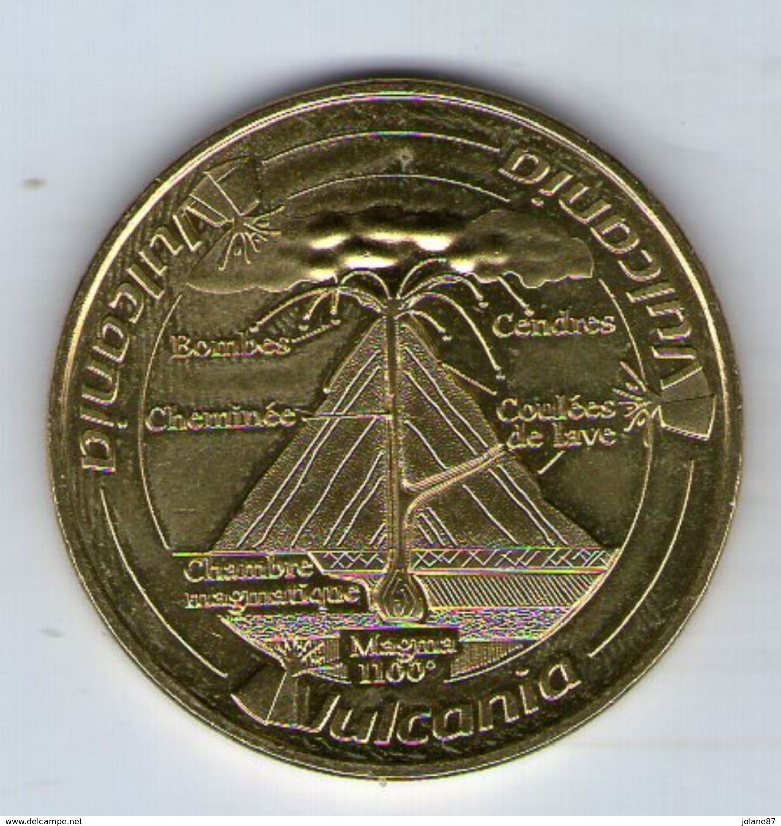 MONNAIE DE PARIS  2015     VULCANIA     COUPE D UN VOLCAN - 2015