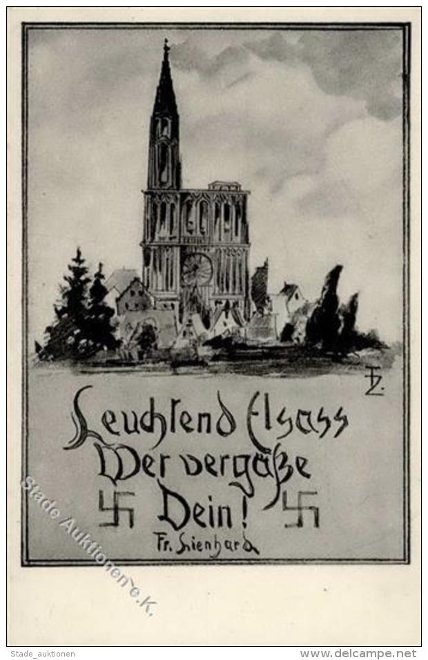 Propaganda WK II Elsass K&uuml;nstler-Karte I-II - Weltkrieg 1939-45