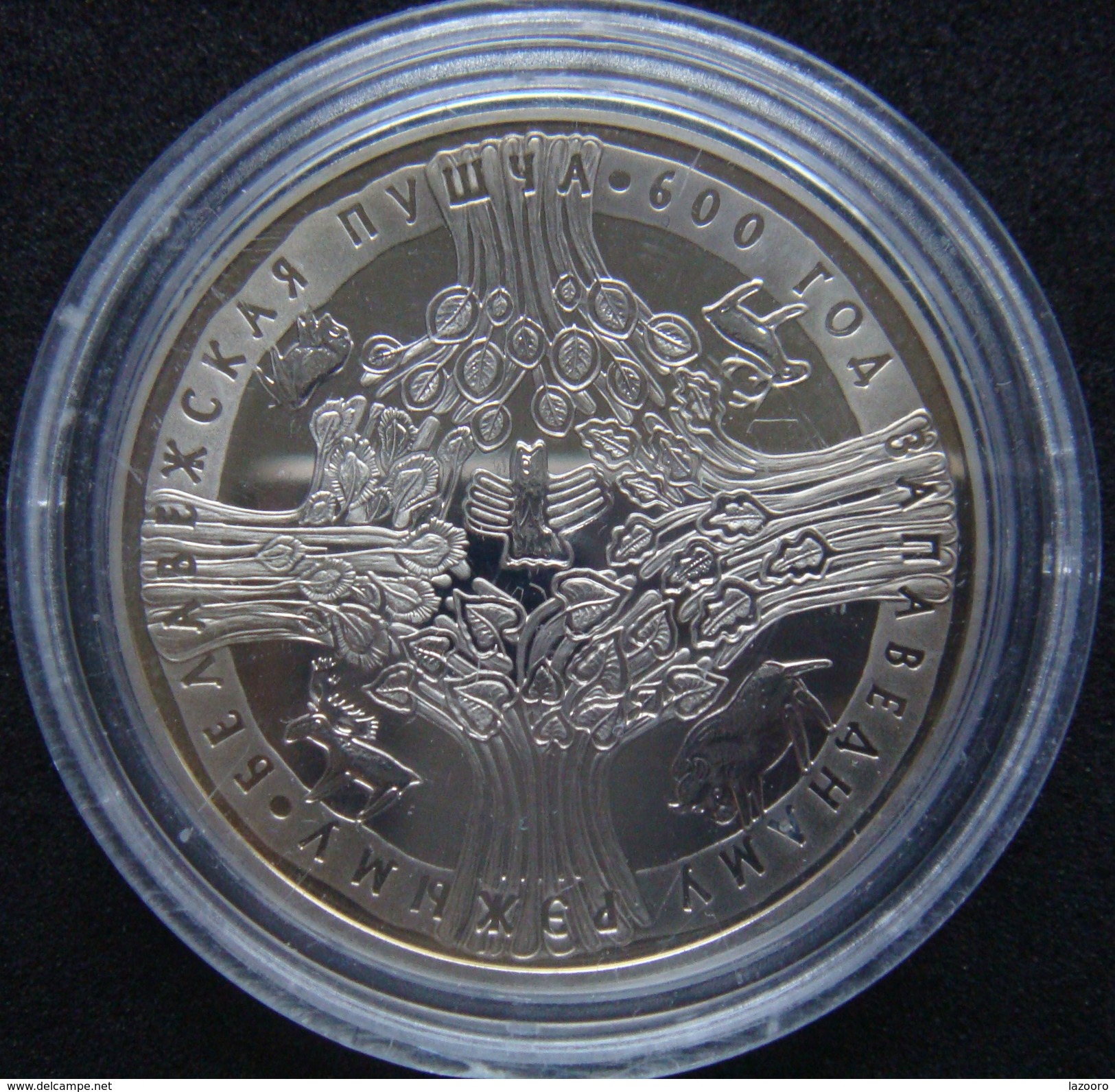 LaZooRo: Belarus 1 Ruble 2009 PROOF Rare Bialowieza - Bielorussia