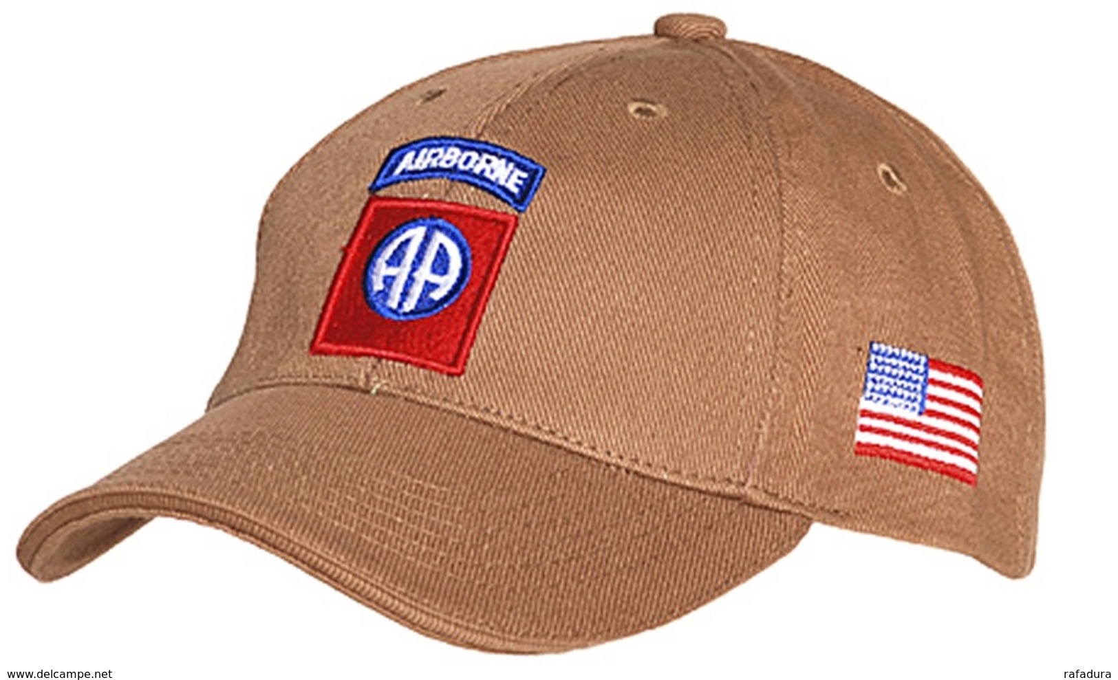 Casquette Beige AIRBORNE 82 Nd ALL AMERICAN Paratrooper JEEP CAP US VO - Copricapi