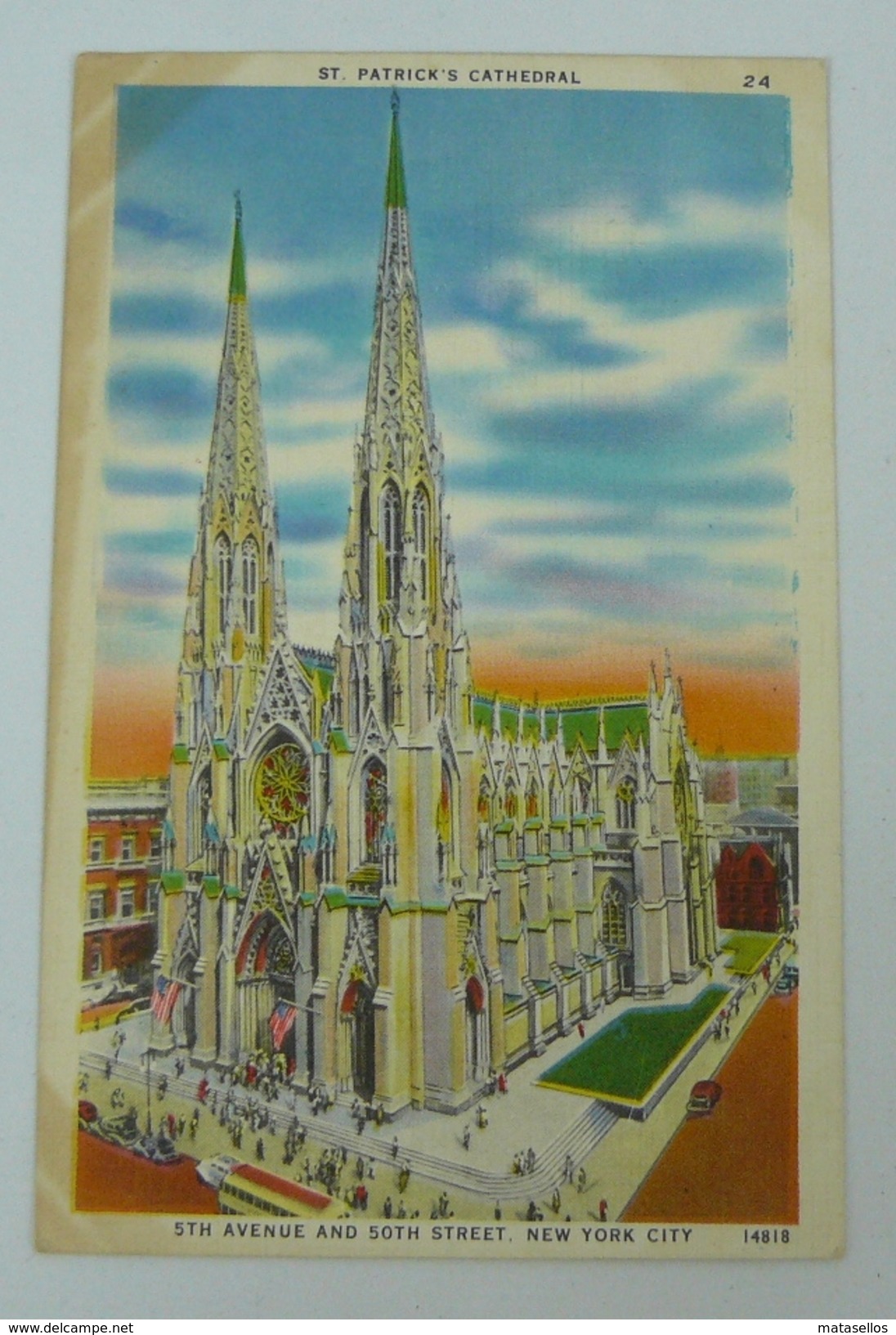 Postcard - Tarjeta Postal New York City - Kirchen