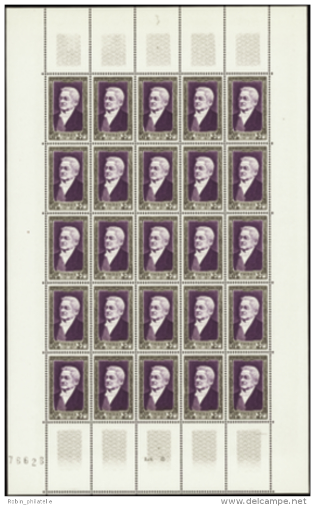 N&deg; 9 30 /935 C&eacute;l&eacute;brit&eacute;s 6 Valeurs En Feuilles De 25 Timbres  Qualit&eacute;: ** Cote: 1500&nbsp - Autres & Non Classés