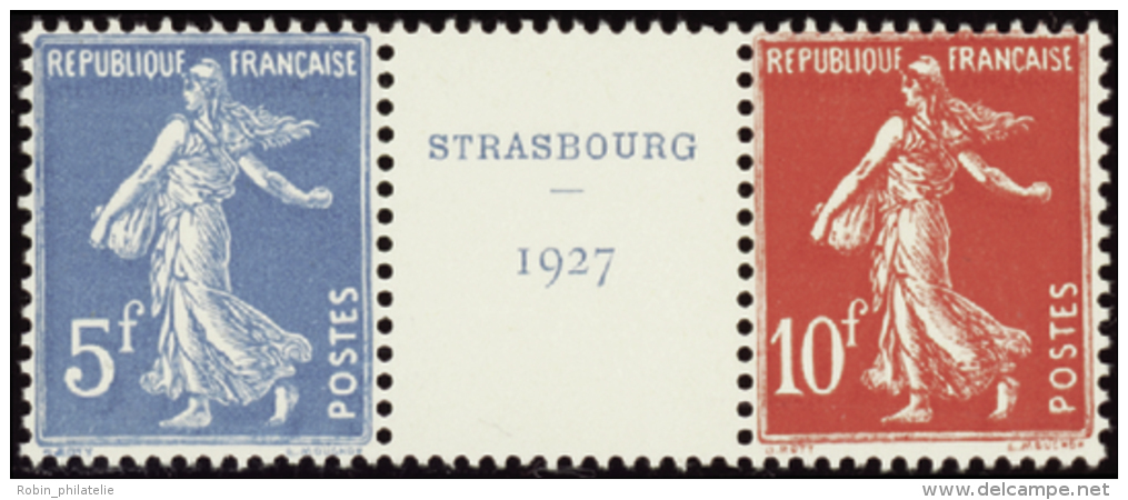 N&deg; 2 42 A Exposition Philat&eacute;lique De Strasbourg 1927  Qualit&eacute;: * Cote: 800&nbsp; - Autres & Non Classés