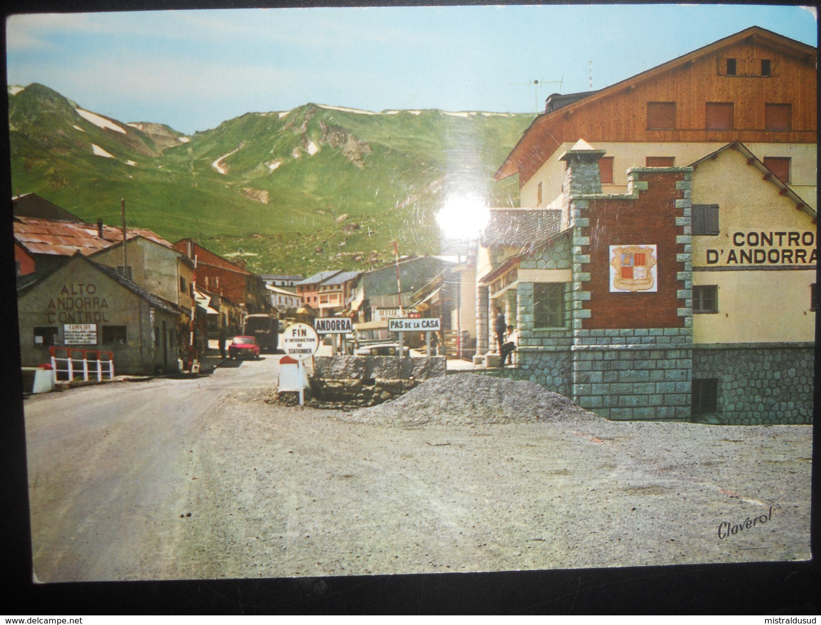 Andorre Français , Carte D Andorre La Vielle 1971 Pour Ollioules - Briefe U. Dokumente