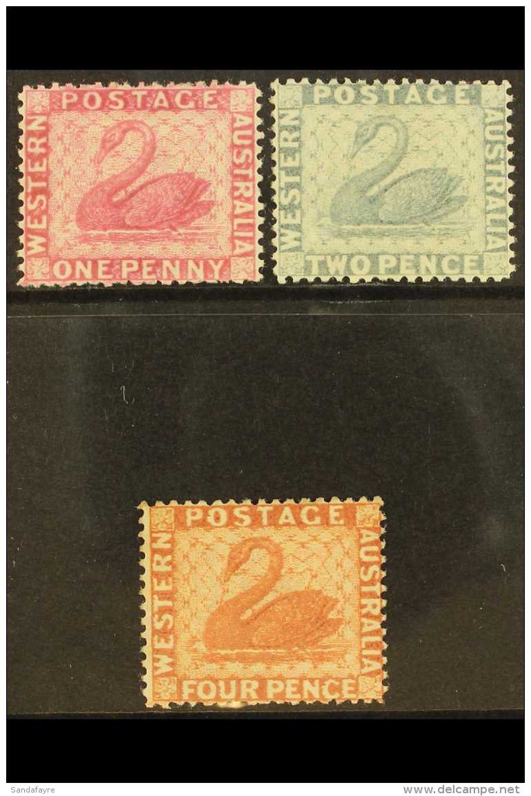 WESTERN AUSTRALIA  1888 Complete Set, SG 103/05, Fine Mint, Very Fresh. (3 Stamps) For More Images, Please Visit... - Otros & Sin Clasificación